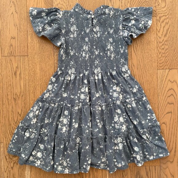 Ralph Lauren Girls' Floral Smocked Cotton Jersey Dress - Picture 4 of 6
